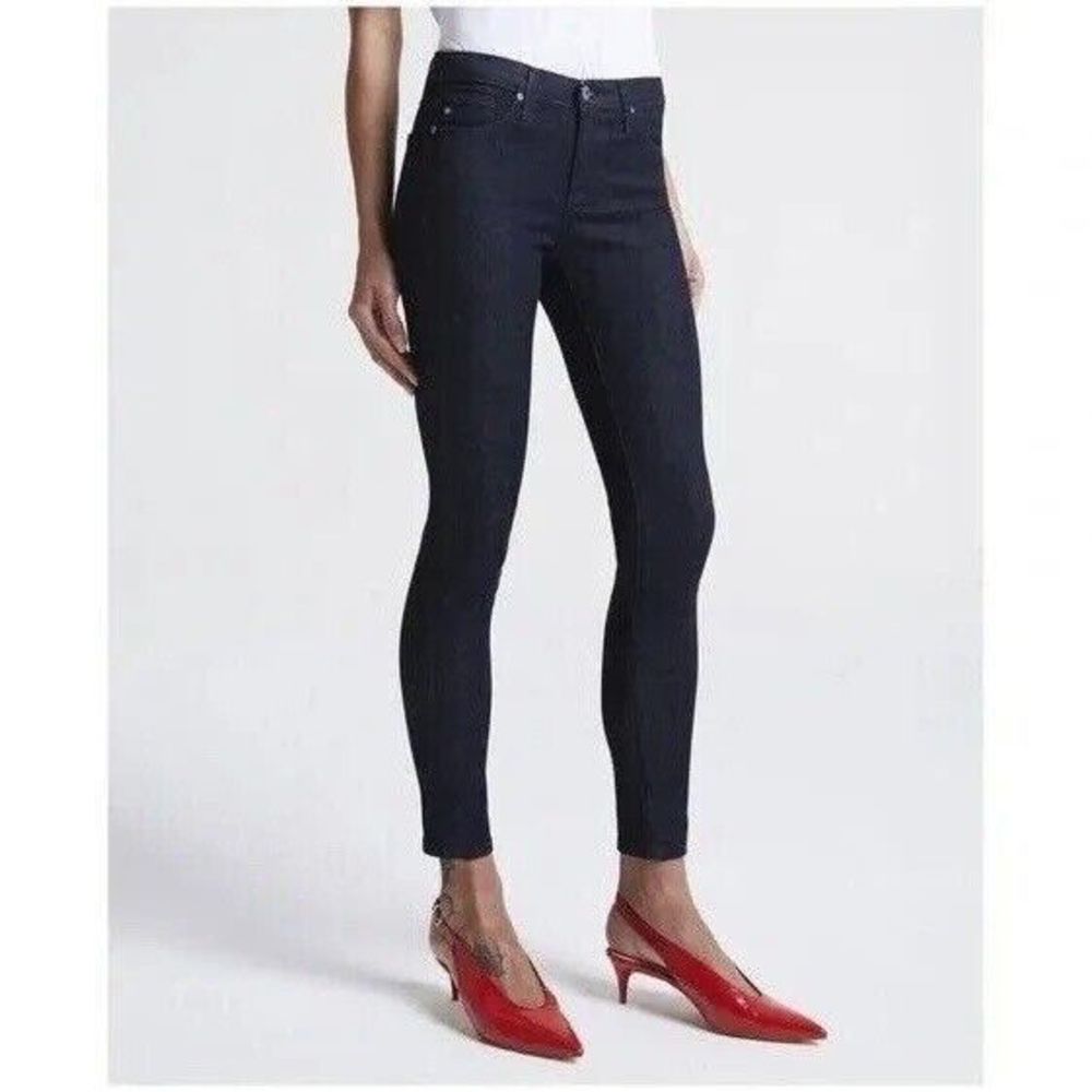 AG Adriano Goldschmidt Jeans Skinny Denim Dark Blue Stretch Size 27R
